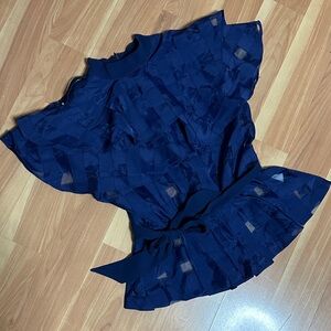 Gracia Navy Blue Blouse